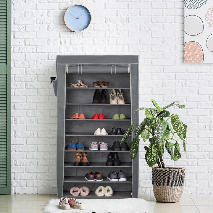 Actual product image Relaxdays Shoe cabinet (86 x 30 x 158 cm)