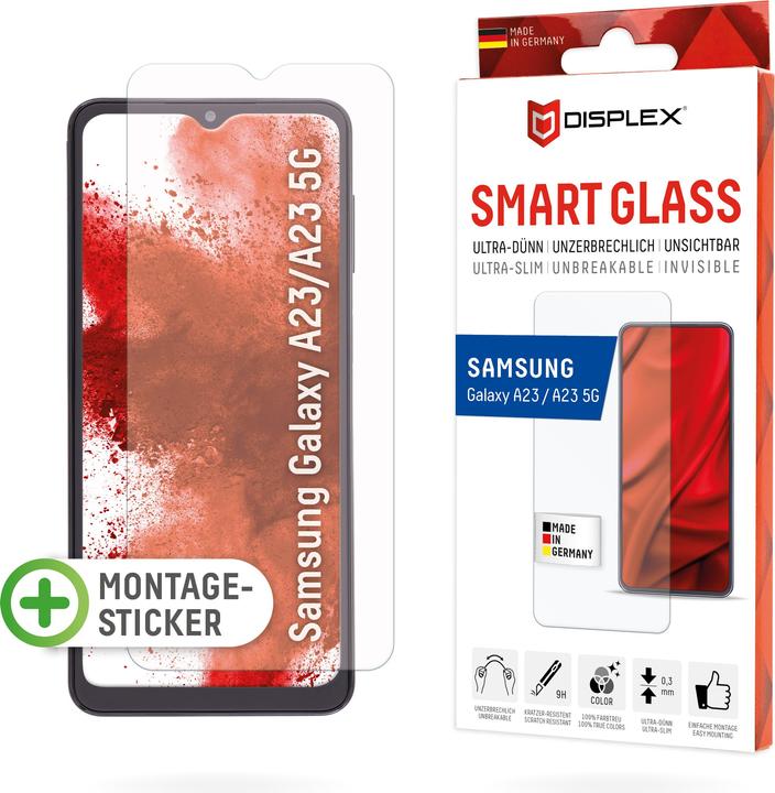 Actual product image Displex Smart Glass, Displayschutzfolie (1 Piece, Samsung Galaxy A23, Samsung Galaxy A23 5G)