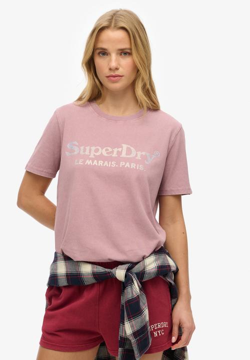 Actual product image Superdry Venue Metallic Relaxed Tee (10)