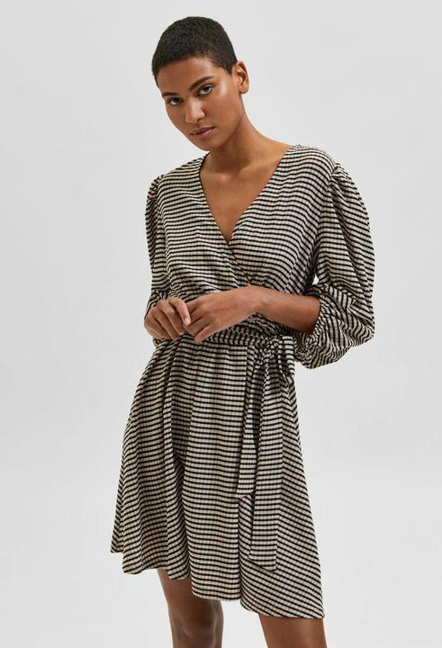 Image du produit Selected Femme Robe cache-coeur rayée (S)