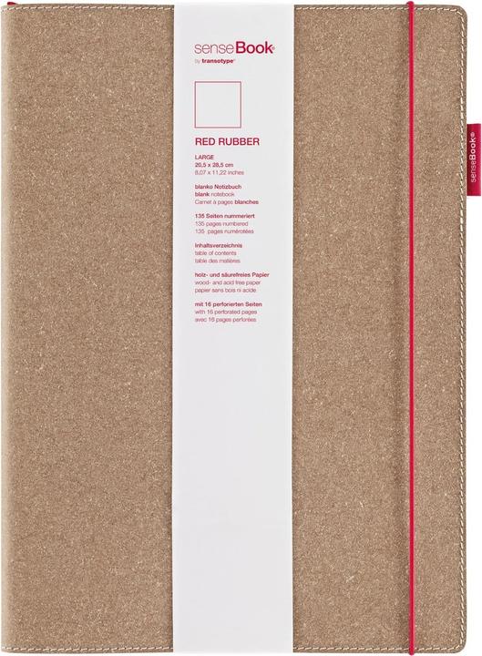 Immagine prodotto Transotype senseBook GOMMA ROSSA (A4, Nessuna, Copertina rigida)