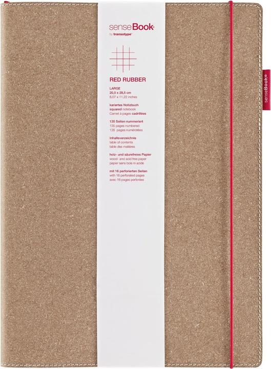 Immagine prodotto Transotype senseBook Gomma rossa (A4, Quadretti, Copertina rigida)