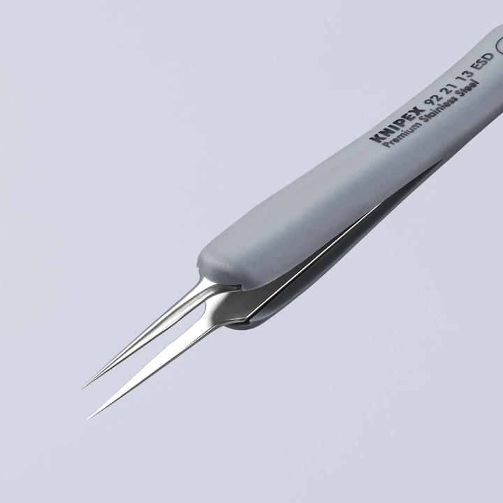 Image du produit Knipex Brucelles de précision avec poignées en caoutchouc ESD
