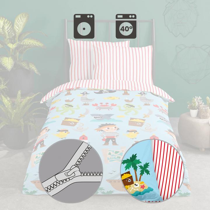 Produktbild Good Morning Kinder-Wendebettwäsche "Caribbean"