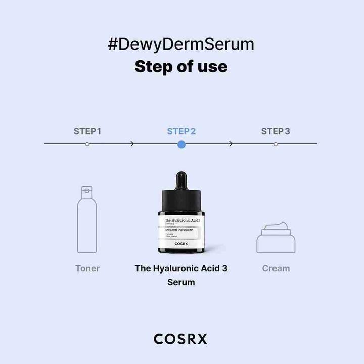 Actual product image Cosrx The hyaluronic acid 3 serum (20 ml)