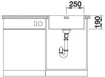 Image du produit Blanco Claron 500-IF/A (Éviers à poser, 56 cm, 51 cm)