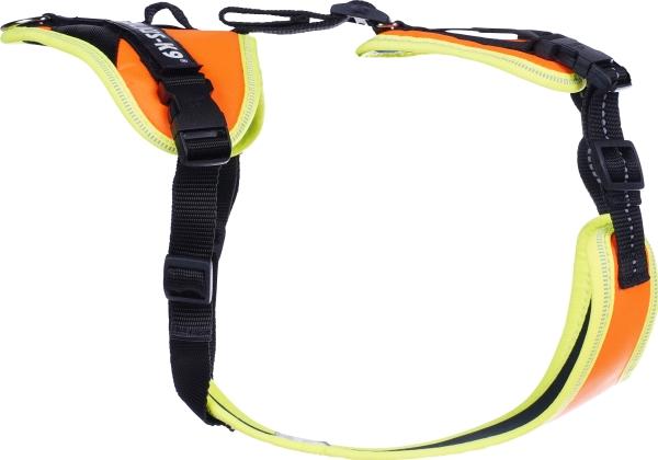 Julius-K9 K9 Mantrailing/Outd. sele, Str. : S/Uv Orange m. neon kant (S, Chien, Sport canin, Général)