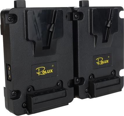 Actual product image Rolux Duo Mini V-Mount Battery Holder RL-AC16S (1 pcs., Battery + charger)