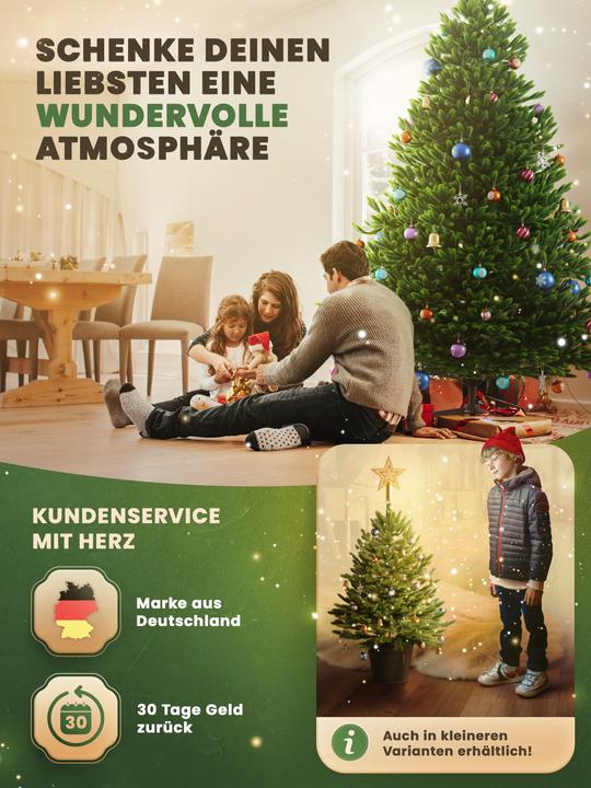 Produktbild Artitree Weihnachtsbaum 150 cm mit FSC-Holzständer (150 cm)