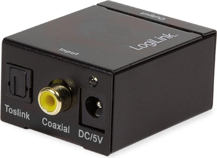 Image du produit LogiLink Adaptateur coaxial et Toslink (Numérique -> Analogique)