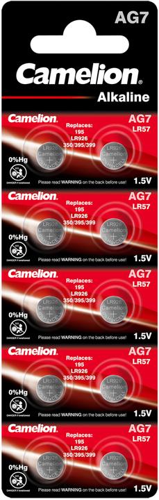 Actual product image Camelion Battery Alkaline AG7 0% Mercury/Hg 10 pcs - Battery - 9V block (10 pcs., 34 mAh)