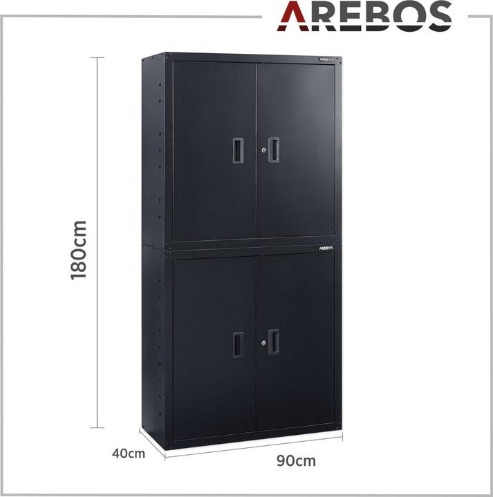 Image du produit Arebos Armoire de classement (180 x 90 x 40 cm)