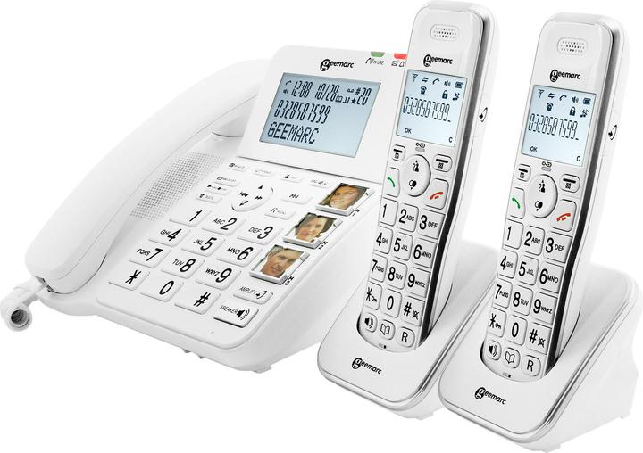 Geemarc AMPLIDECT COMBI 295-2 Schnurloses Telefon + 2 DECT 295 AD Mobilteile
