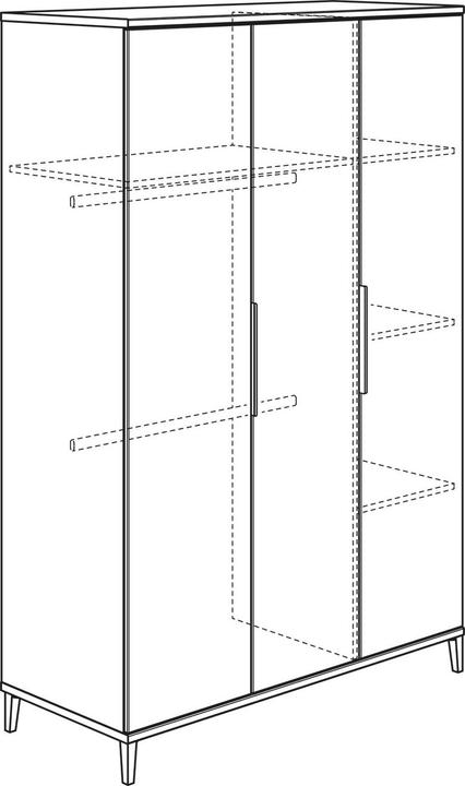 Produktbild Transland Ari Kinderzimmer-Set Schrank 3-türig, Kinderbett und Wickelkommode (Wickelkommode)
