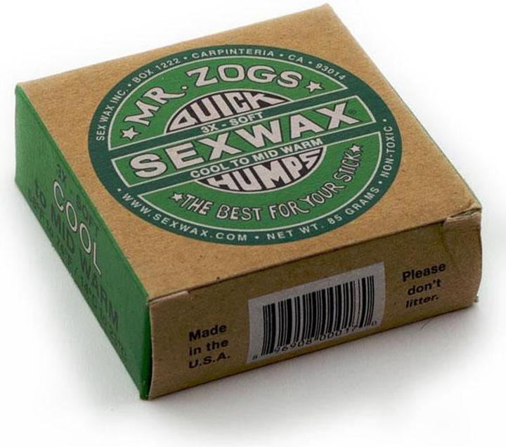 Produktbild Sex Wax Sexwax Quick Humps Surf Wax Cool/MidWarm 14-23° (GREEN)