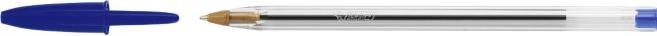 Actual product image Bic Disposable ballpoint pen ® Cristal 0,4mm blue cap model document-proof 100 pcs./pack. (Blue, 100 x)