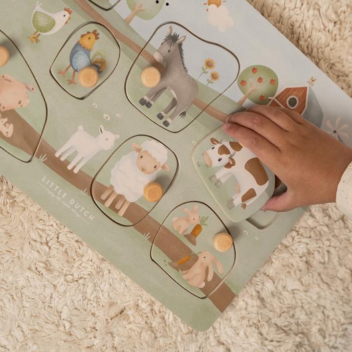Image du produit Little Dutch Sound-Greif-Puzzle Little Farm FSC