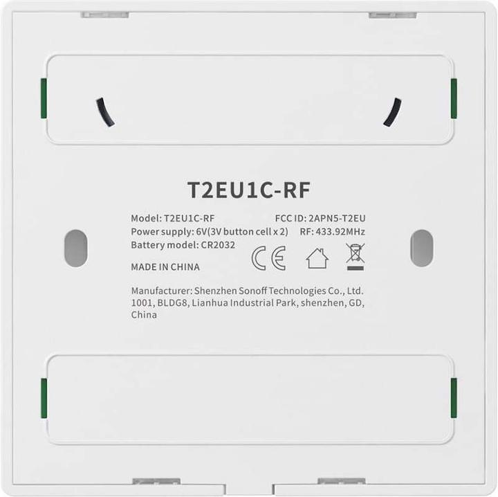 Produktbild Sonoff RF-Lichtschalter T2EU1C-RF