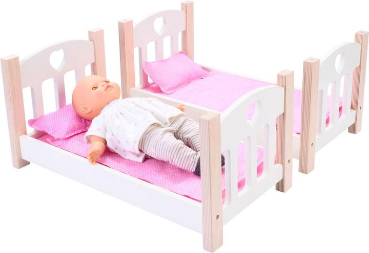 Produktbild Weible Puppen-Etagenbett rosa/weiss