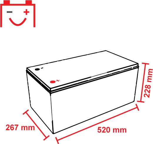 Actual product image Voltic VLT300 (12 V, 300 Ah)