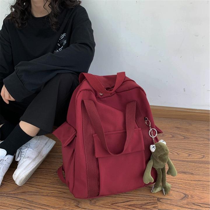 Produktbild Only-Bags.Store Wasserdichter Rucksack für die Schule, Reiserucksack, Nylonrucksack, Schulrucksack, minimalistische