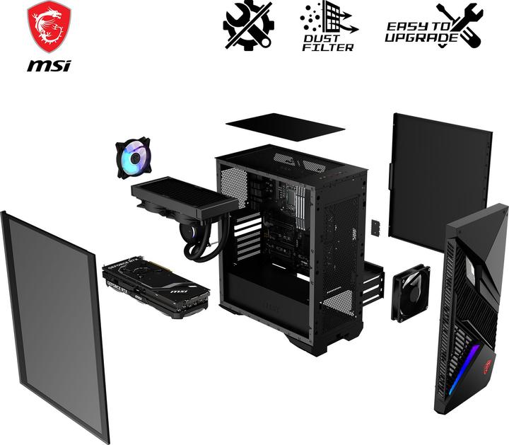 Actual product image MSI MPG Infinite X2 14NUG7-460AT (Intel Core i7-14700KF, 32 GB, 1000 GB, GeForce RTX 4080 SUPER)