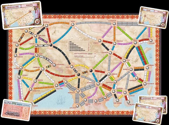 Immagine prodotto Asmodée Ttr Ticket To Ride Map Collection N 1 Asia Leggendario Asia (Tedesco, Francese, Inglese)