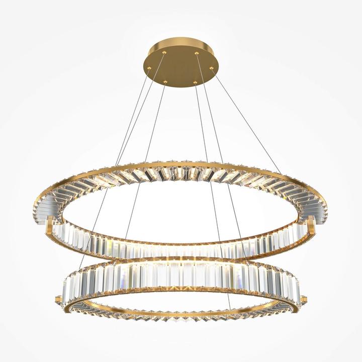 Actual product image Maytoni Krone LED pendant light, pendant light 2x 90W gold colour 90Ra neutral white
