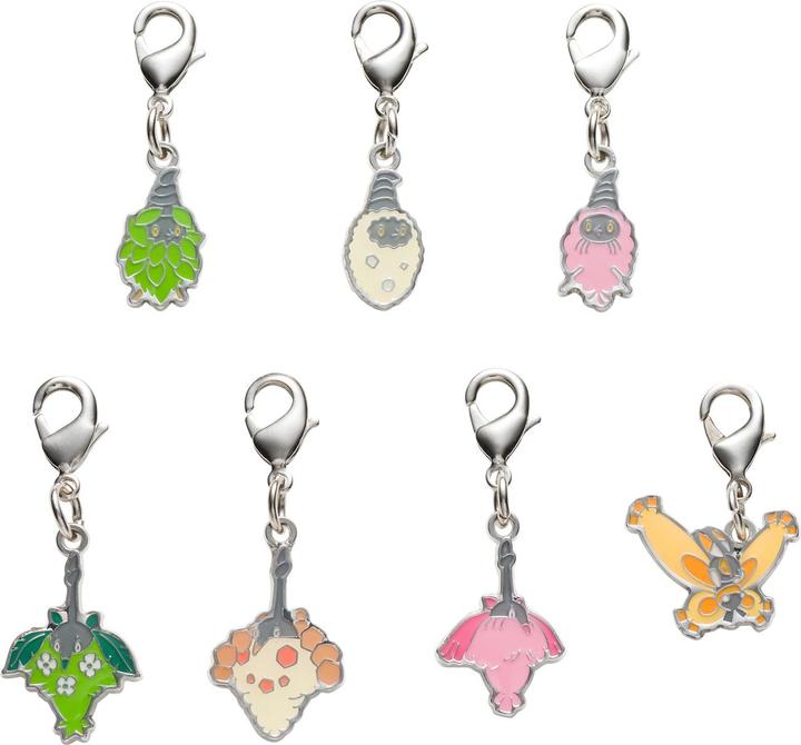 Produktbild Pokémon Pokemon Center - Burmy, Wormadam, Mothim Schlüsselanhänger - 7 Stück