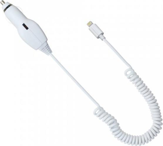 Produktbild fontastic MFI car charger für Apple iPhone lightning mit 1.0A, weiss