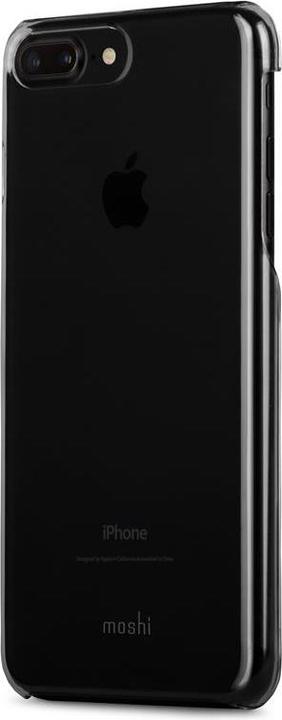 Actual product image Moshi XT Black extremely thin snap-on case for iPhone 8/7 Plus - Stealth Black (Apple iPhone 8 Plus, Apple iPhone 7 Plus)