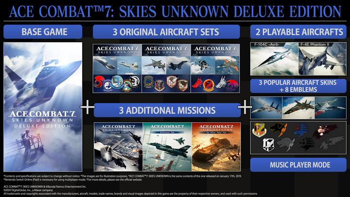 Actual product image Bandai Namco Ace Combat 7: Skies Unknown - Deluxe Edition /Switch (Switch, Switch Lite, Switch OLED)