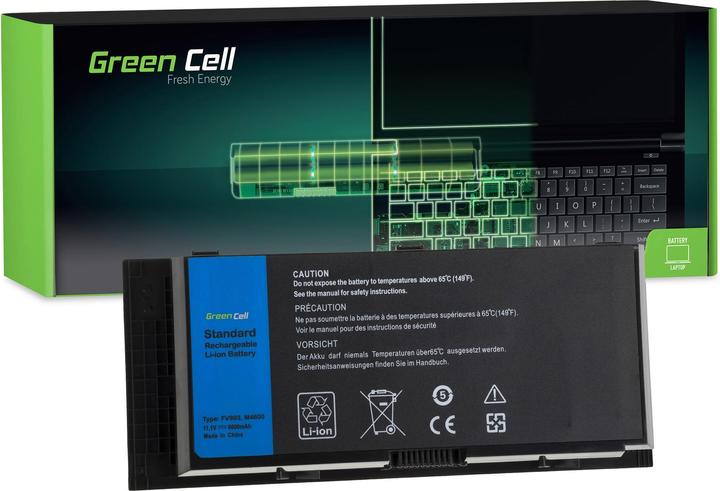 Actual product image GreenCell DE74 - Battery - DELL - Precision M4600 M4700 M4800 M6600 M6700 M6800 (9 Cells, 6600 mAh)