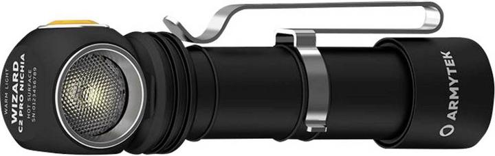 Actual product image ArmyTek Wizard C2 Pro Nichia Magnet USB (warm light) Head / Hand Lamp (11.20 cm, 1600 lm)