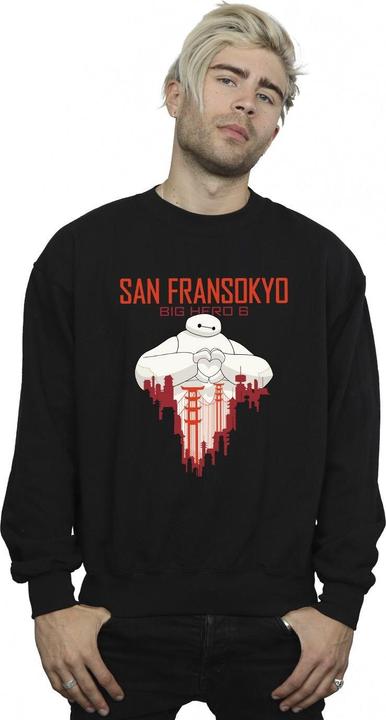 Immagine prodotto Disney Big Hero 6 Baymax San Fransokyo Heart Felpa Uomo (S)