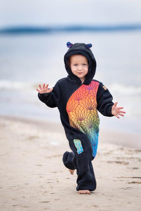 Produktbild Lennylamb Bear Romper - Rainbow Lotus (80)