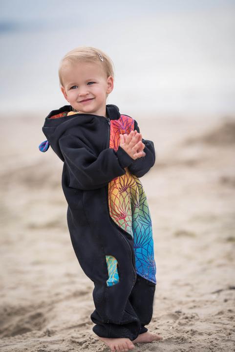 Produktbild Lennylamb Bear Romper - Rainbow Lotus (80)