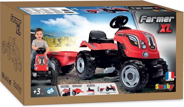 Produktbild Smoby Traktor mit Anhänger-rot