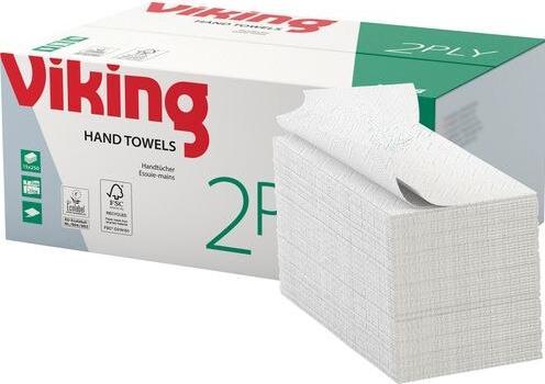 Produktbild Viking Standard Falthandtücher V-falz Naturfarben 2-lagig 1002821 (15 x)