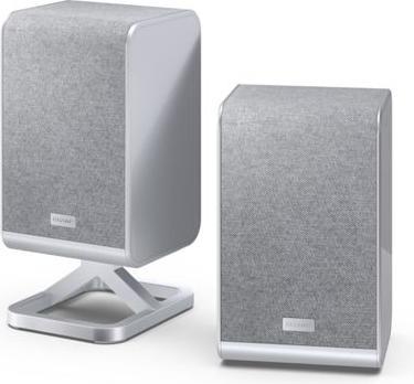 Actual product image Sharp Speakers HT-SPR52021(SL) Q Soundbar 2.0.2 Wireless Rear Surround Speakers, Silver |