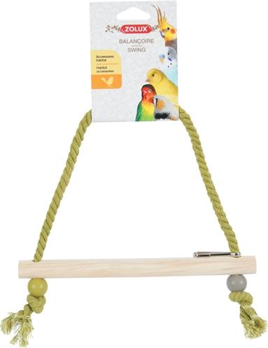 Produktbild Zolux Schommel Hout Met Touw Assorti