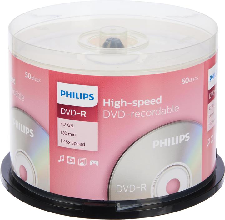 Philips 1x50 DVD-R 4.7GB 16x SP (50 x)
