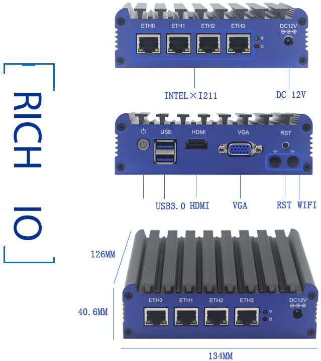 Produktbild Hsipc Firewall Router PC (8+128GB, WiFi)