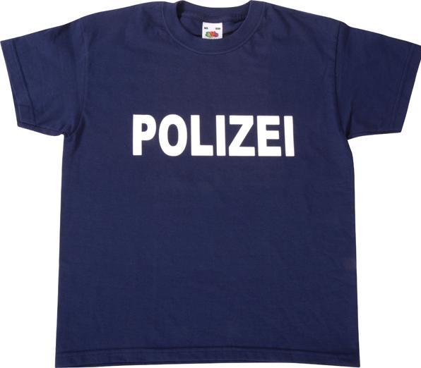 Eduplay T-Shirt Polizei dunkelblau, Grösse 128 (128)