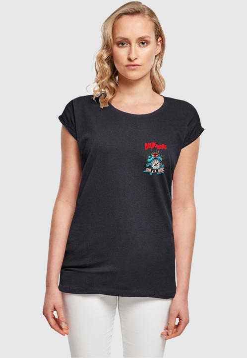 Actual product image Merchcode Ladies ALARM CLOCK Comic Extended Shoulder Tee - 116367 (S)