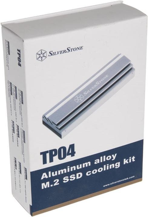 Actual product image Silverstone TP04 M.2 passive cooler, aluminum