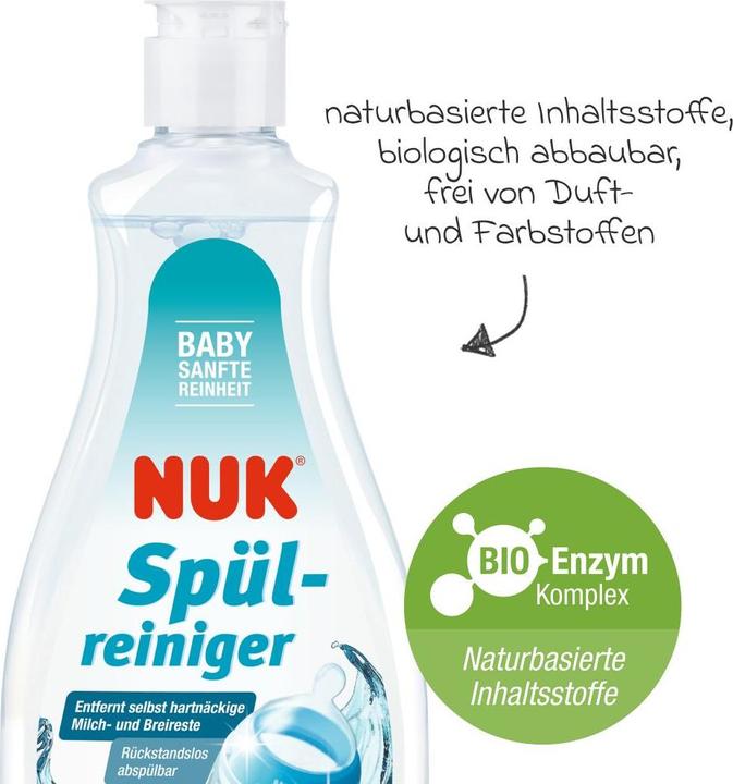 Actual product image NUK Rinsing cleaner 500ml for cleaning bottles and teats (500 ml)