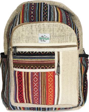 Bekos Grosser Rucksack aus Hanffaser Zipper (30 l)