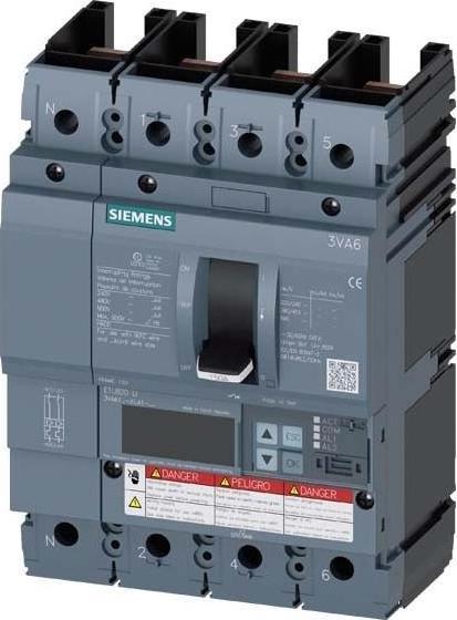 Actual product image Siemens Circuit-breaker 150A 4p 60-150A/In 3VA6115-6KL41-2AA0