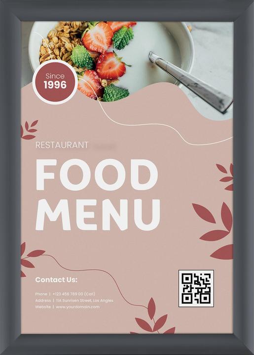 Actual product image Europel Poster frame, DIN A3, 25 mm, graphite grey
